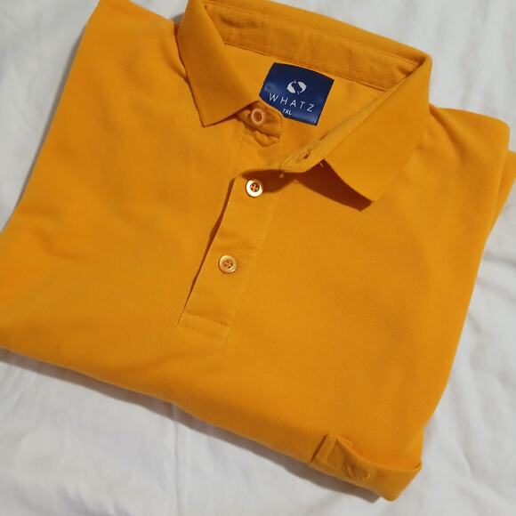 WHATZ-4-7X men's shirts -3 polo/1 Button up -all short sleeve NEW samples - Picture 2 of 16